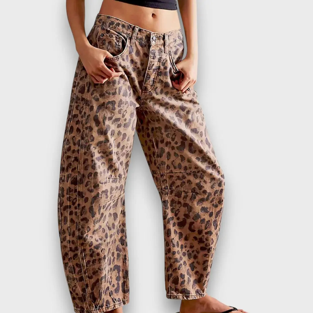 Edith – Pantalones con estampado animal