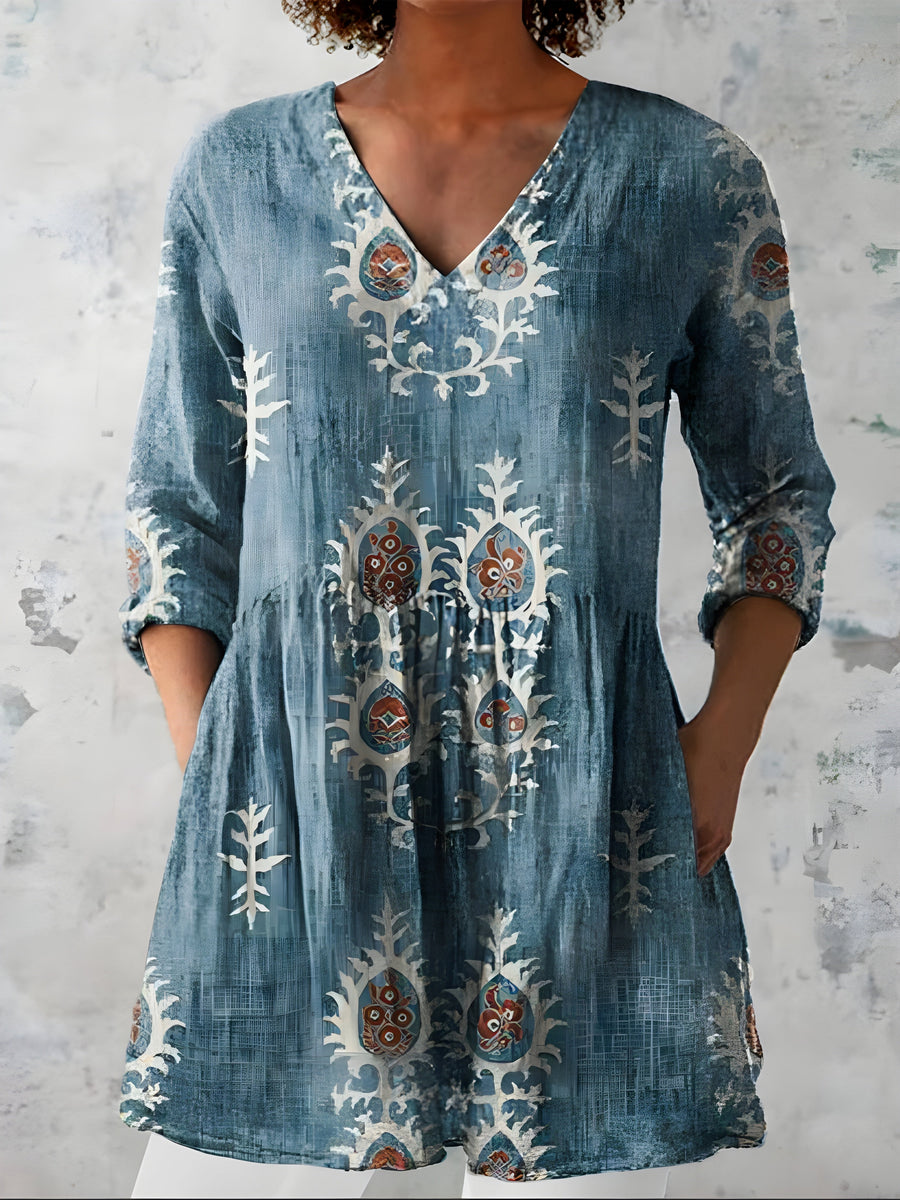 Everly | Blusa Larga con Escote en V