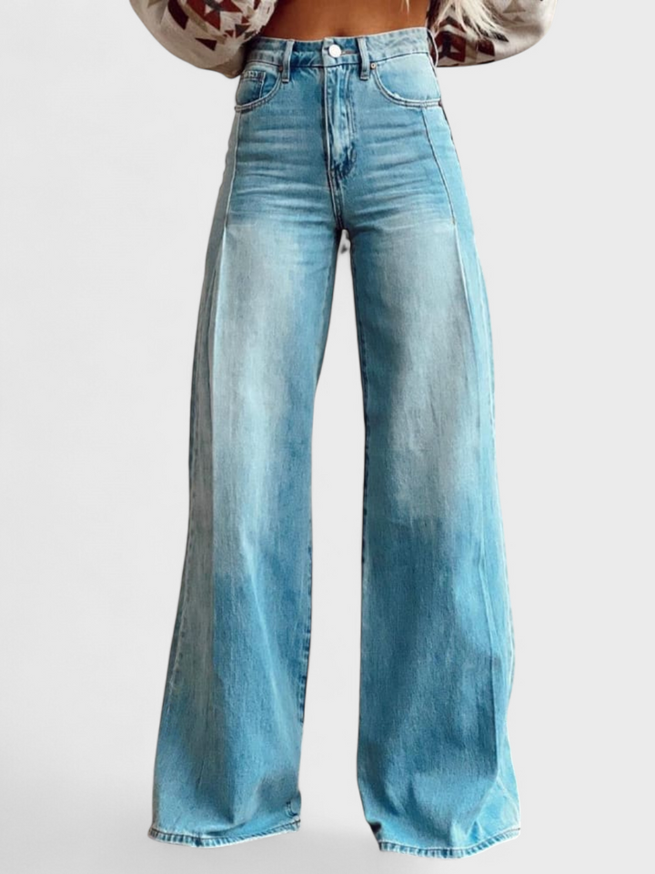 Avery - Pantalones casuales elegantes de pierna ancha