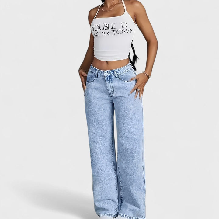 Mara - Jeans rectos anchos de mujer