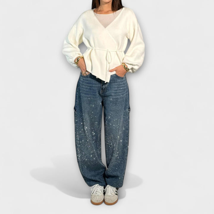 Fable - Jeans en Estilo Carpintero de Denim Balloon