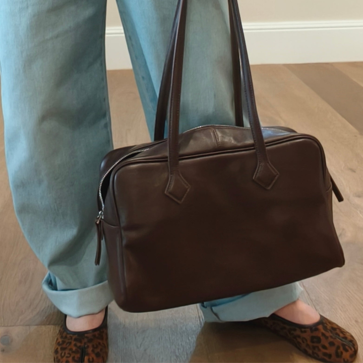 Bolso | Tote Estructurado de Piel Flor