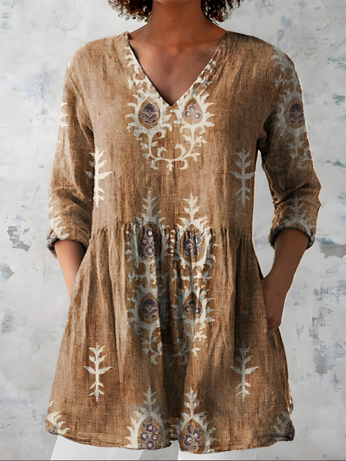 Everly | Blusa Larga con Escote en V