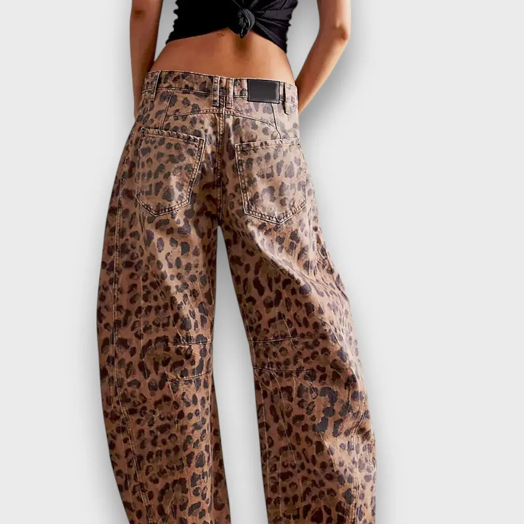 Edith – Pantalones con estampado animal