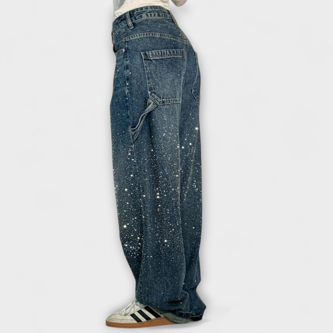 Fable - Jeans en Estilo Carpintero de Denim Balloon