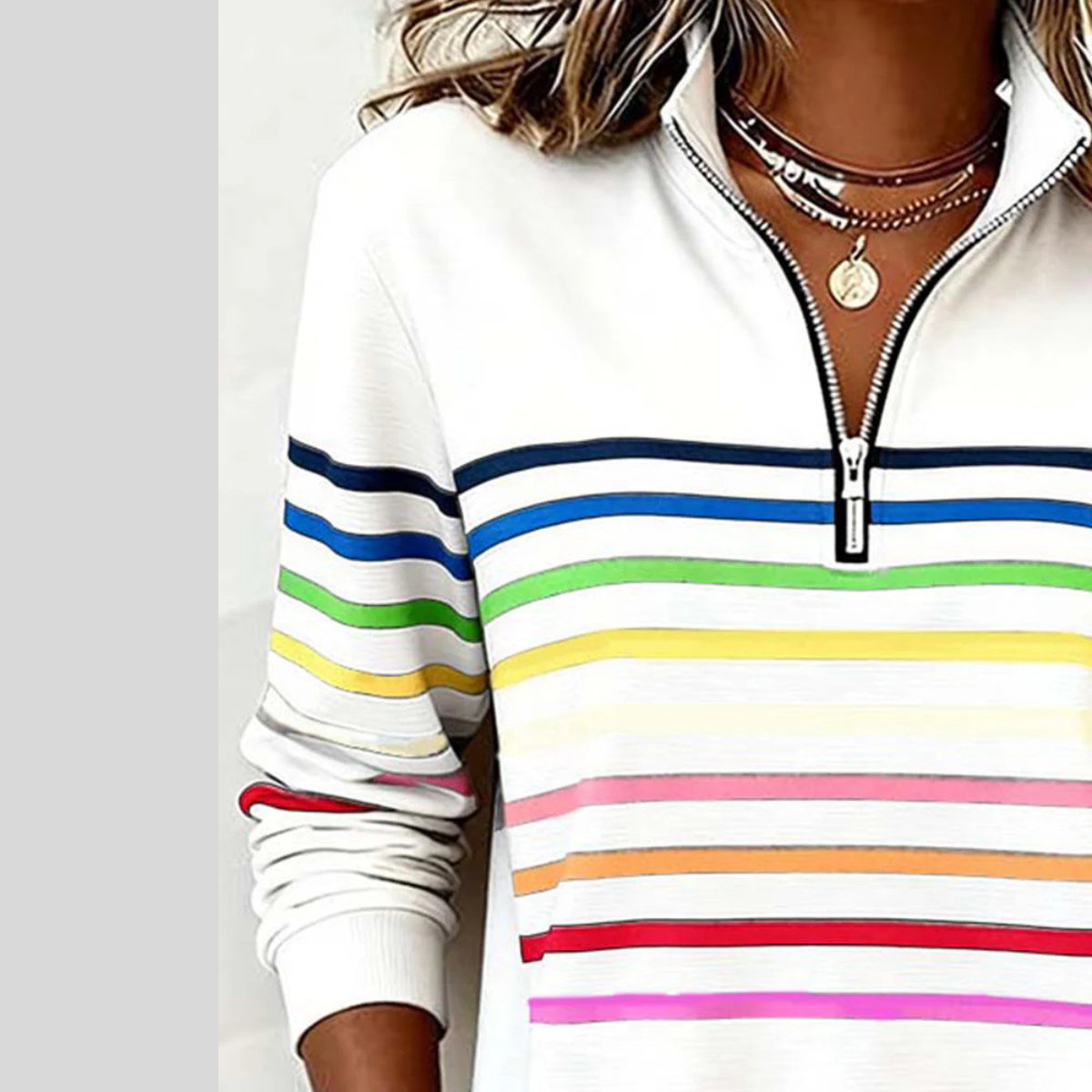 Marisol | Sudadera de Rayas de Colores