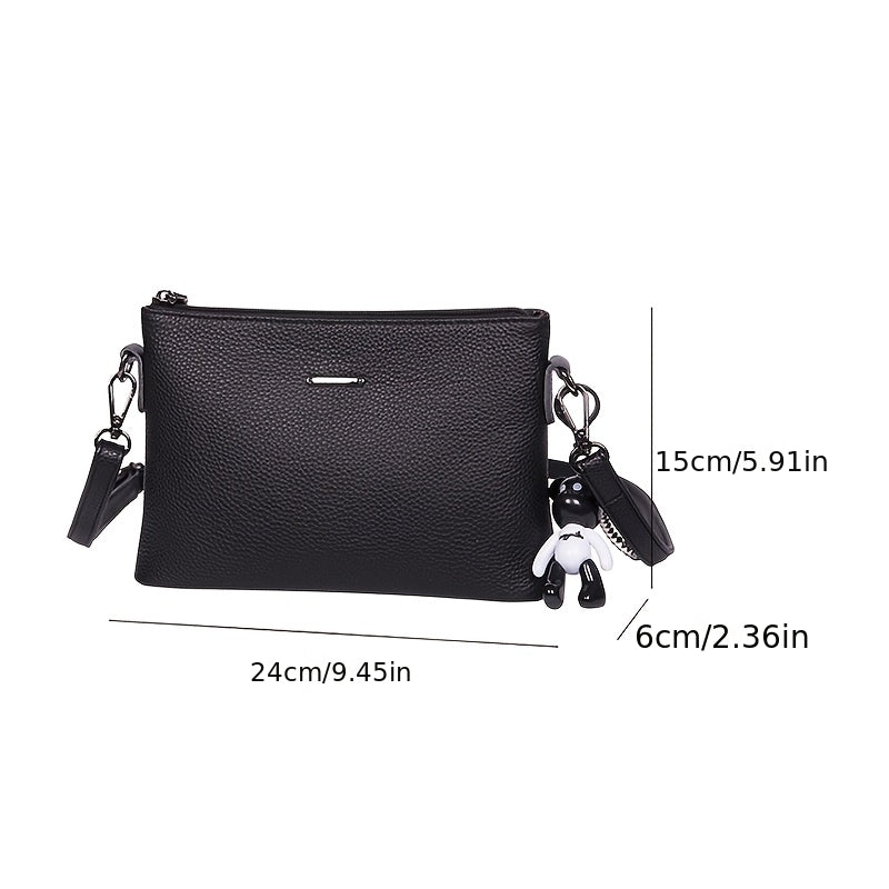 El | Elegante bolso bandolera de piel minimalista de Elena