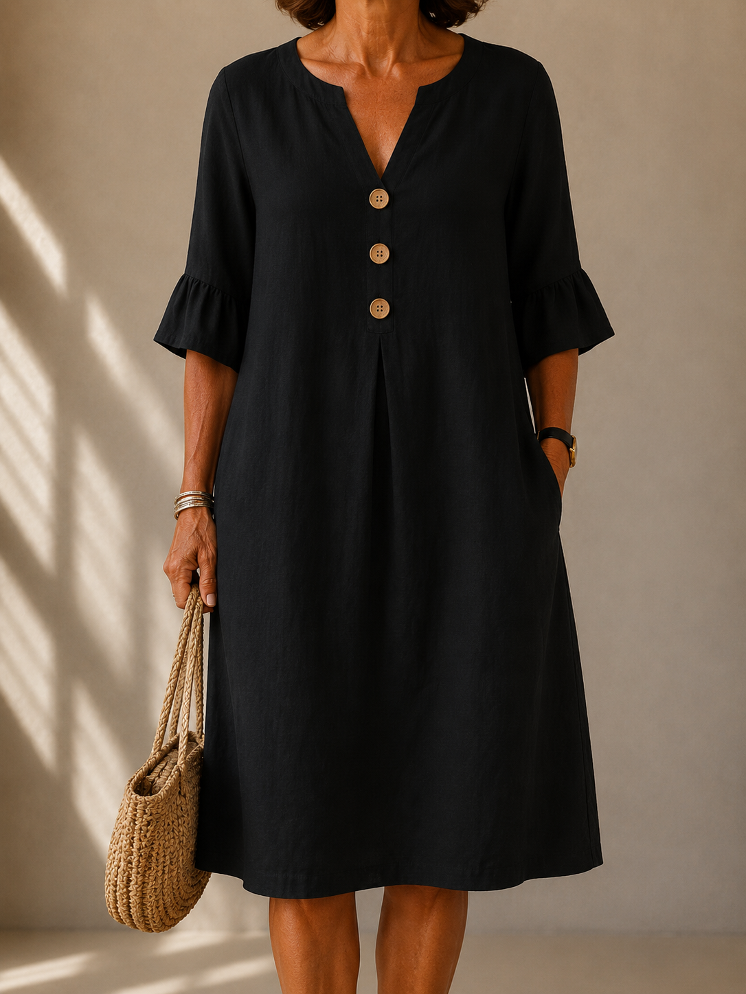 Silvia | Vestido de Botones