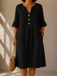 Silvia | Vestido de botones