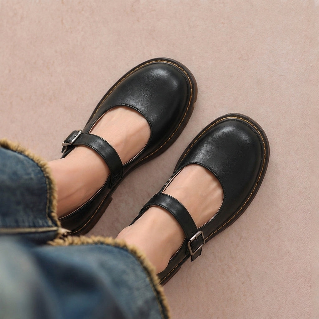 Alondra | Zapato Mary Jane de Suela Gruesa