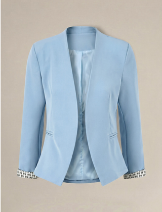 Ximena | Blazer de Corte Recto con Hombreras
