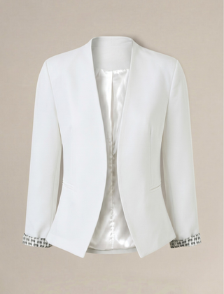 Ximena | Blazer de Corte Recto con Hombreras
