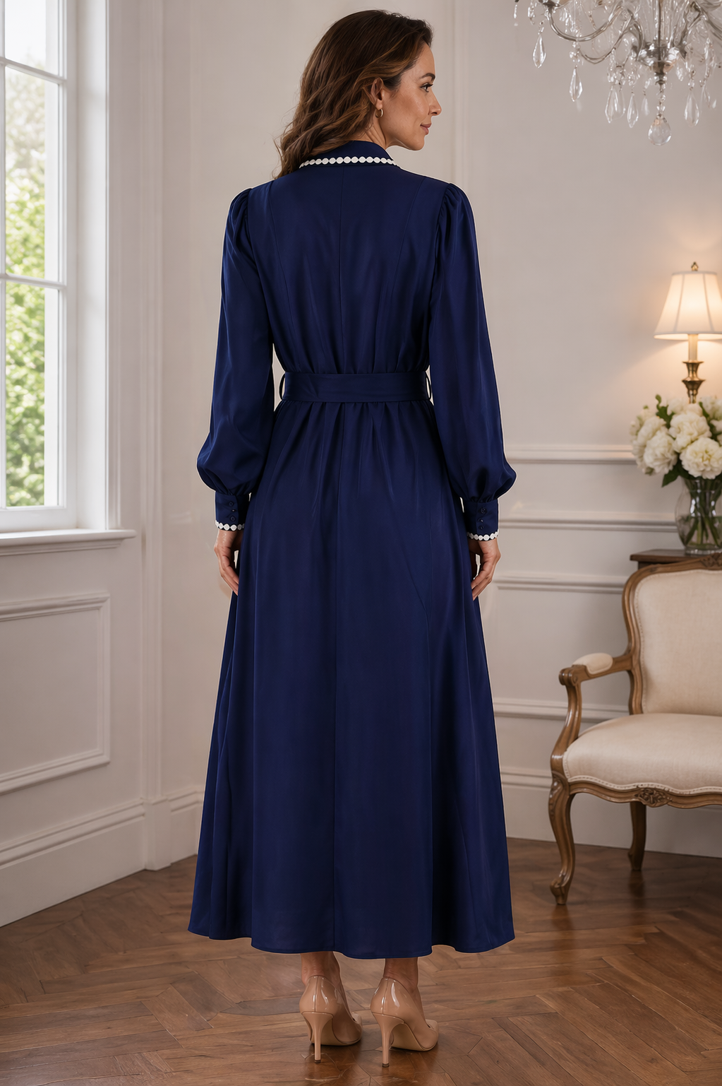 ALEXIA | Vestido Con Cintura Elegante