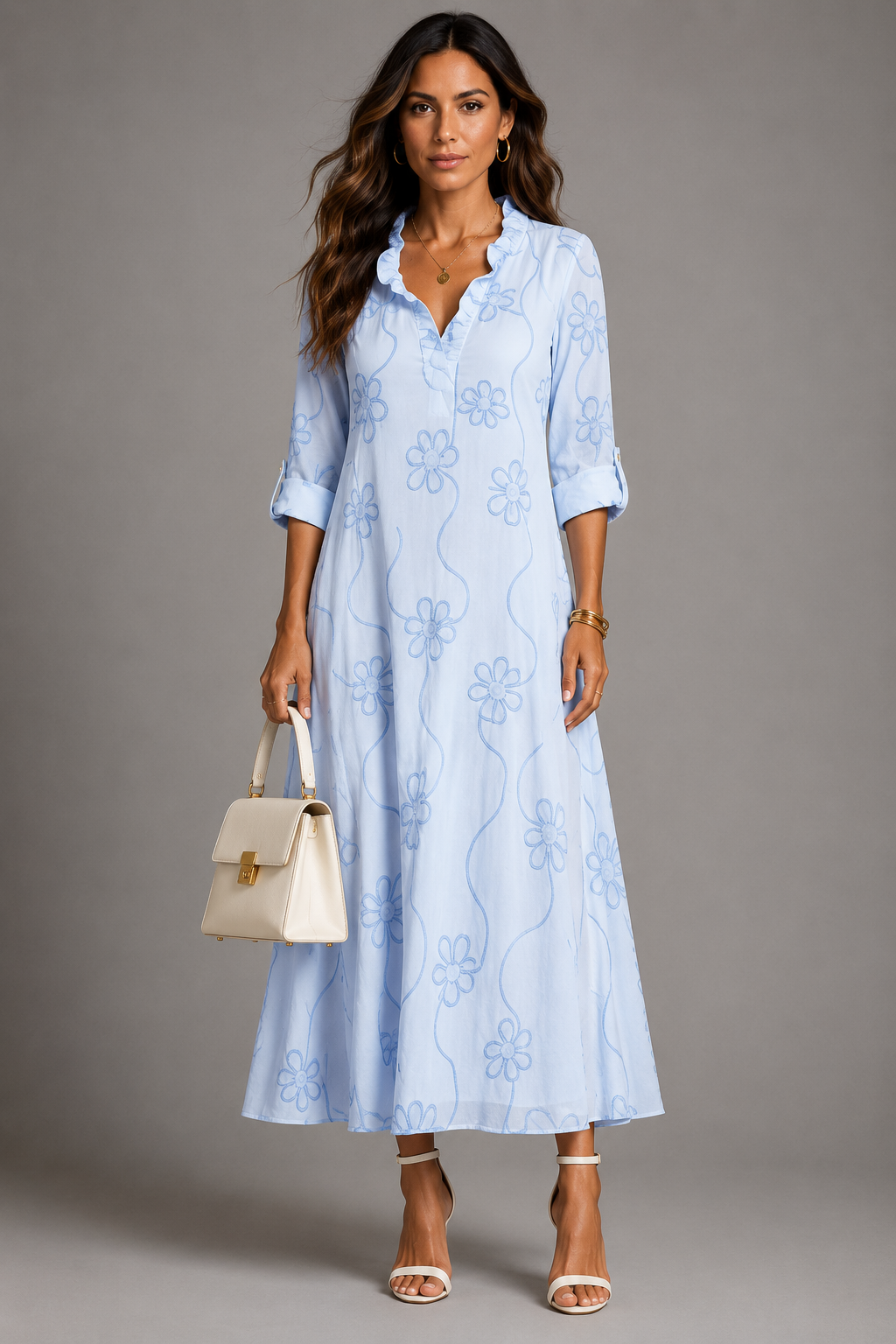 Siena | Vestido Largo de Verano con Flores