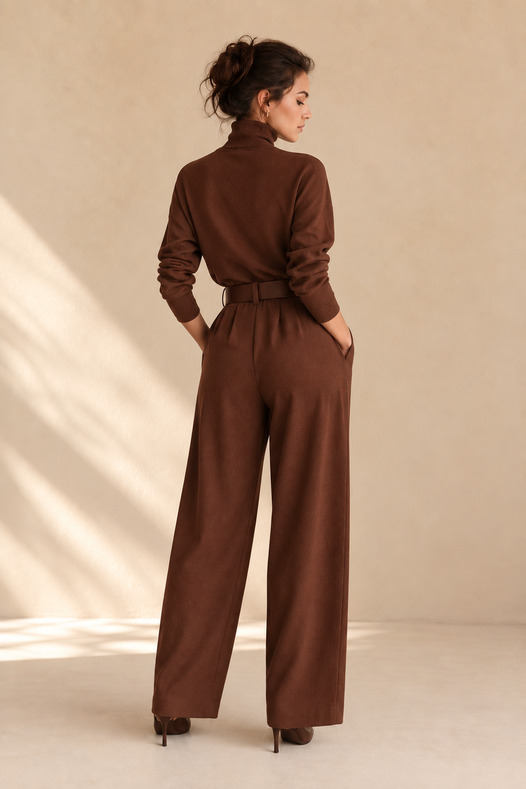 Inés | Conjunto de Cuello Alto y Pantalón Palazzo