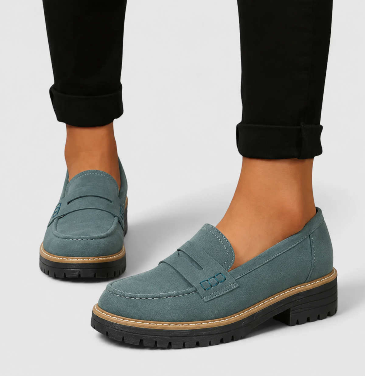 Camila | Mocasines de Suela Track con Plantilla Ergonómica