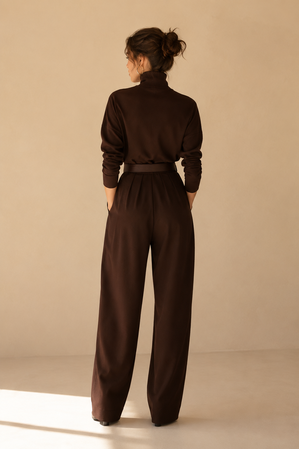 Inés | Conjunto de Cuello Alto y Pantalón Palazzo