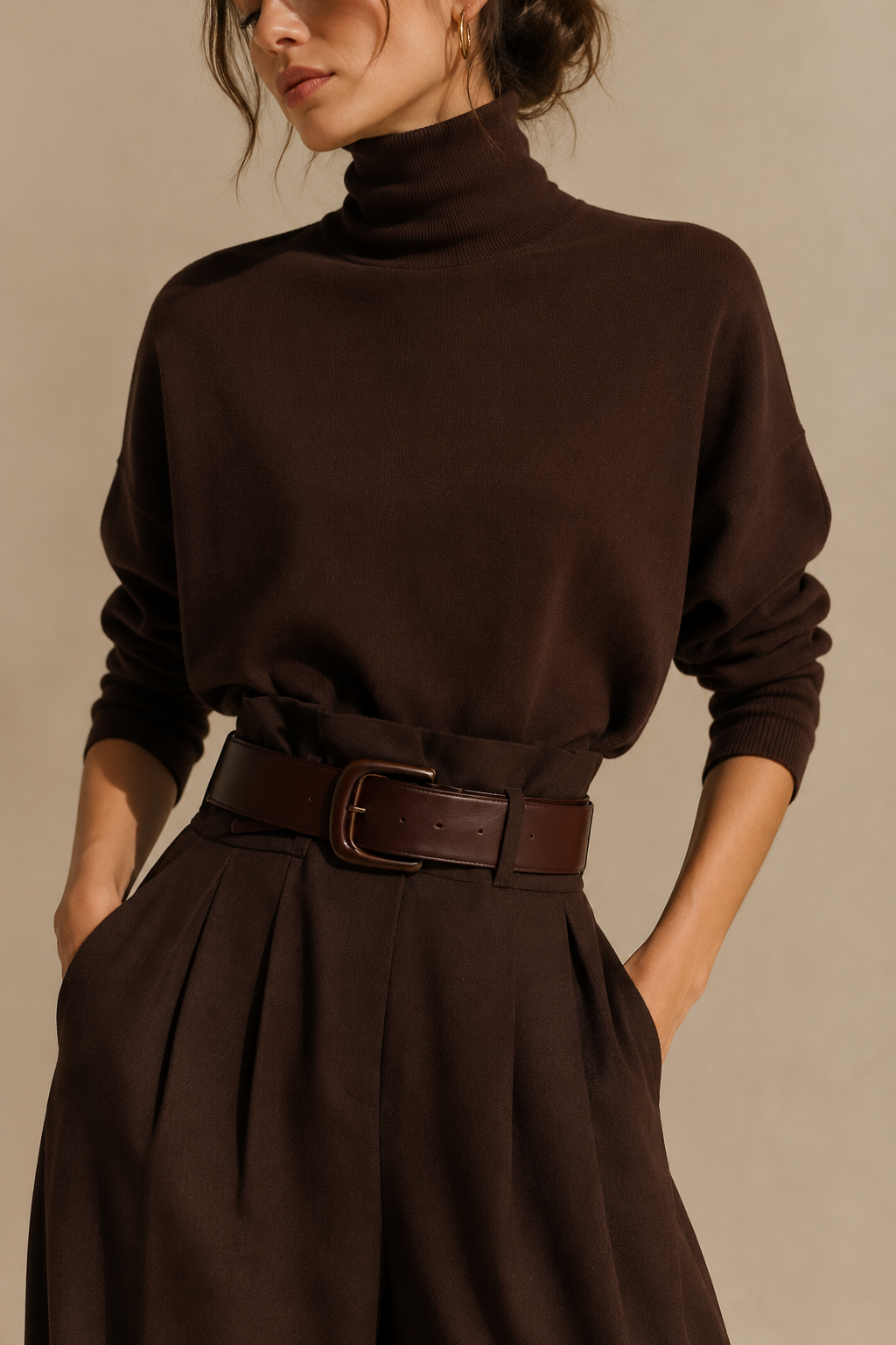 Inés | Conjunto de Cuello Alto y Pantalón Palazzo