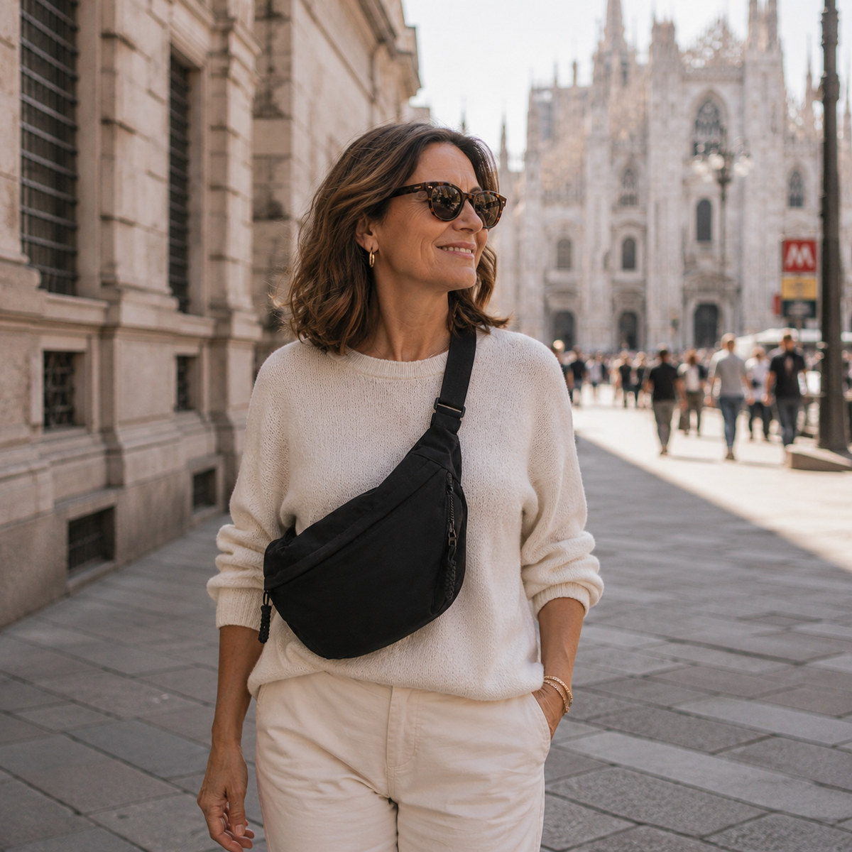 Paola | Bolso de Hombro Negro