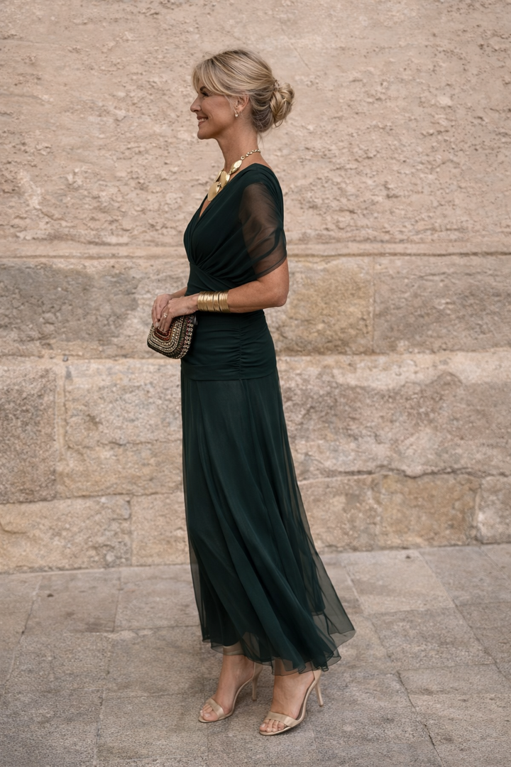 MARELLA | Vestido Maxi Escote en V