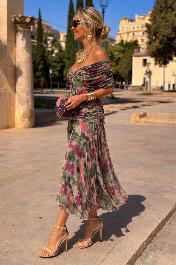 MARELLA | Vestido Maxi Escote en V