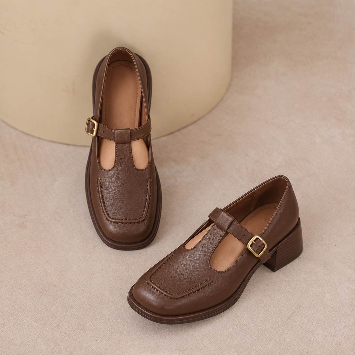 Nayara | Zapato Mary Jane de Tacón Bajo