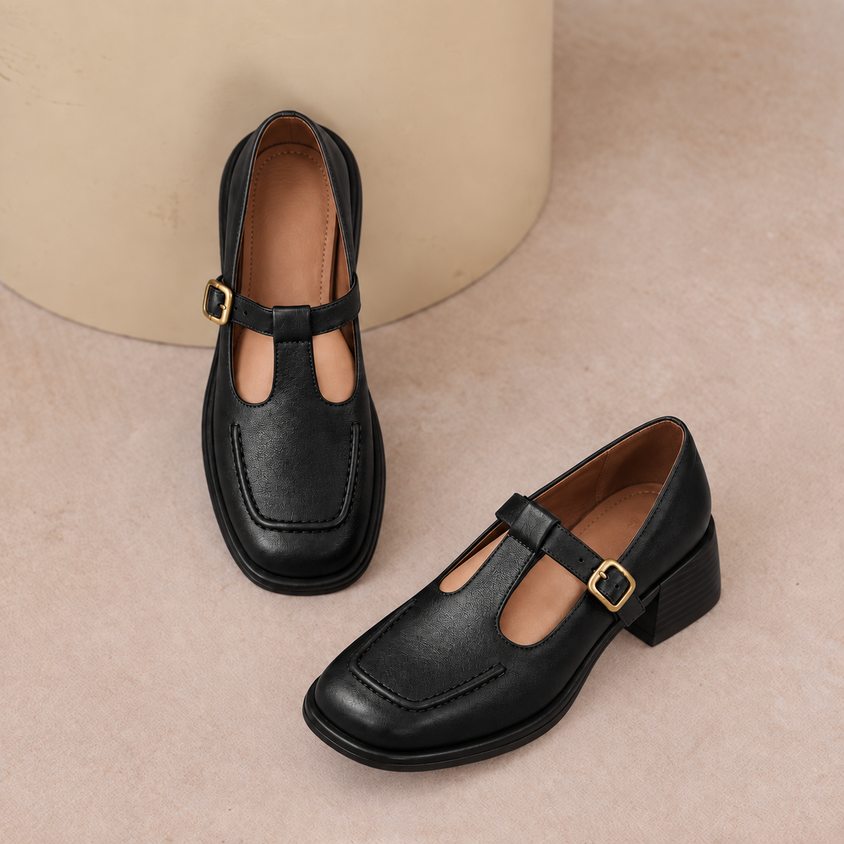 Nayara | Zapato Mary Jane de Tacón Bajo