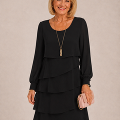 Madeleine | Vestido elegante manga larga clásico