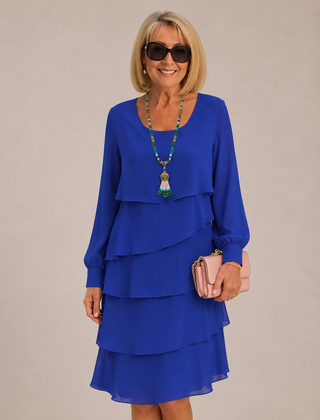 Madeleine | Vestido elegante manga larga clásico