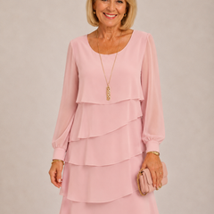 Madeleine | Vestido elegante manga larga clásico