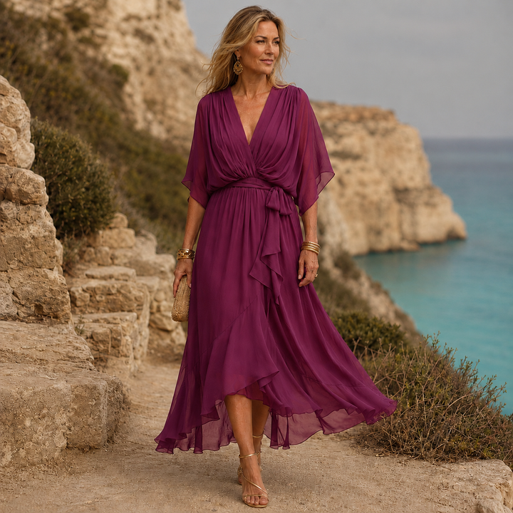 Sofìa | Vestido fluido con escote en V