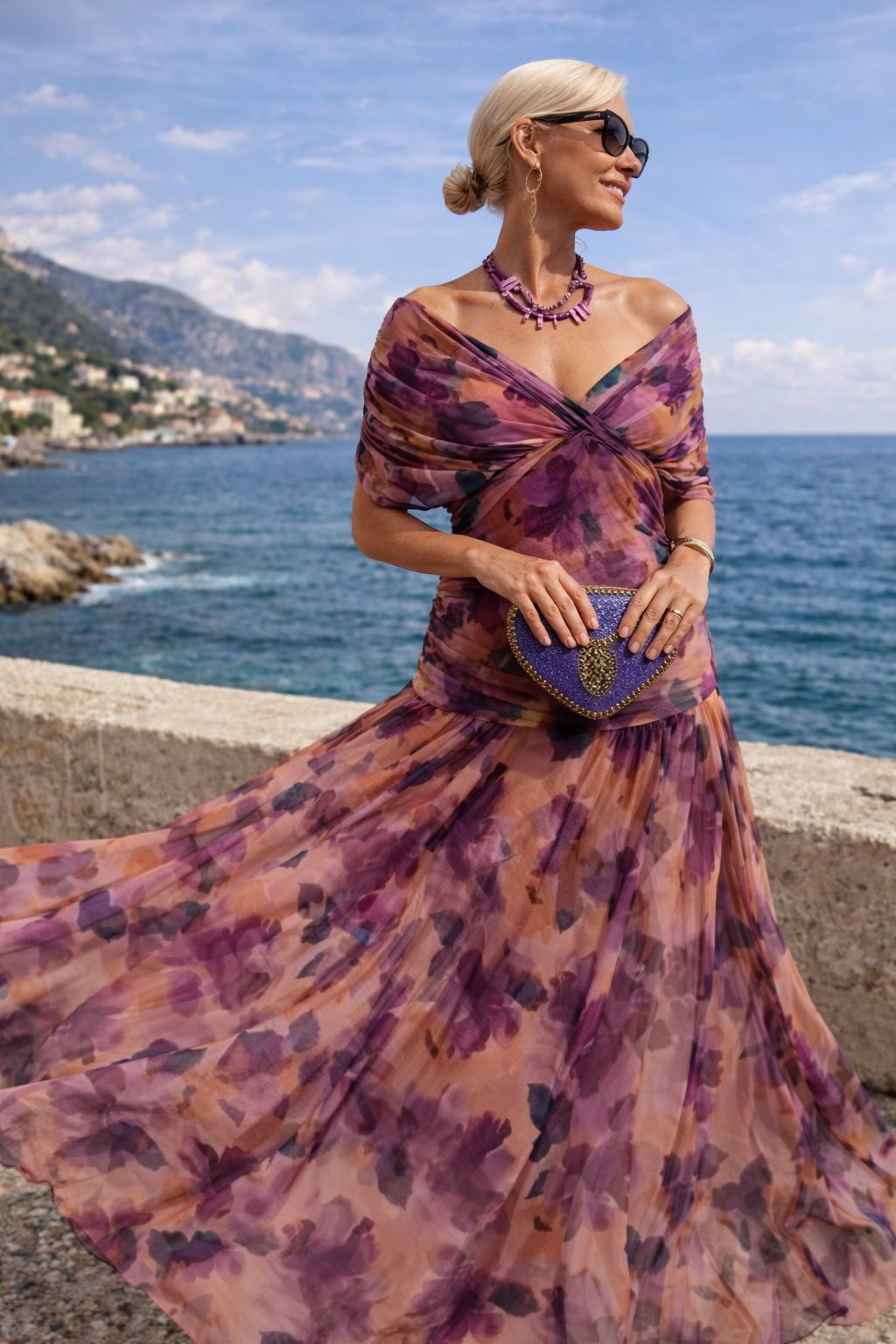 MARELLA | Vestido Maxi Escote en V
