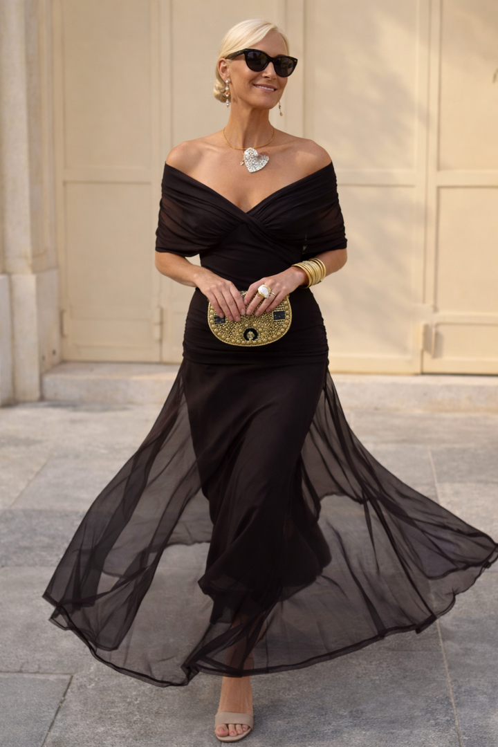 MARELLA | Vestido Maxi Escote en V