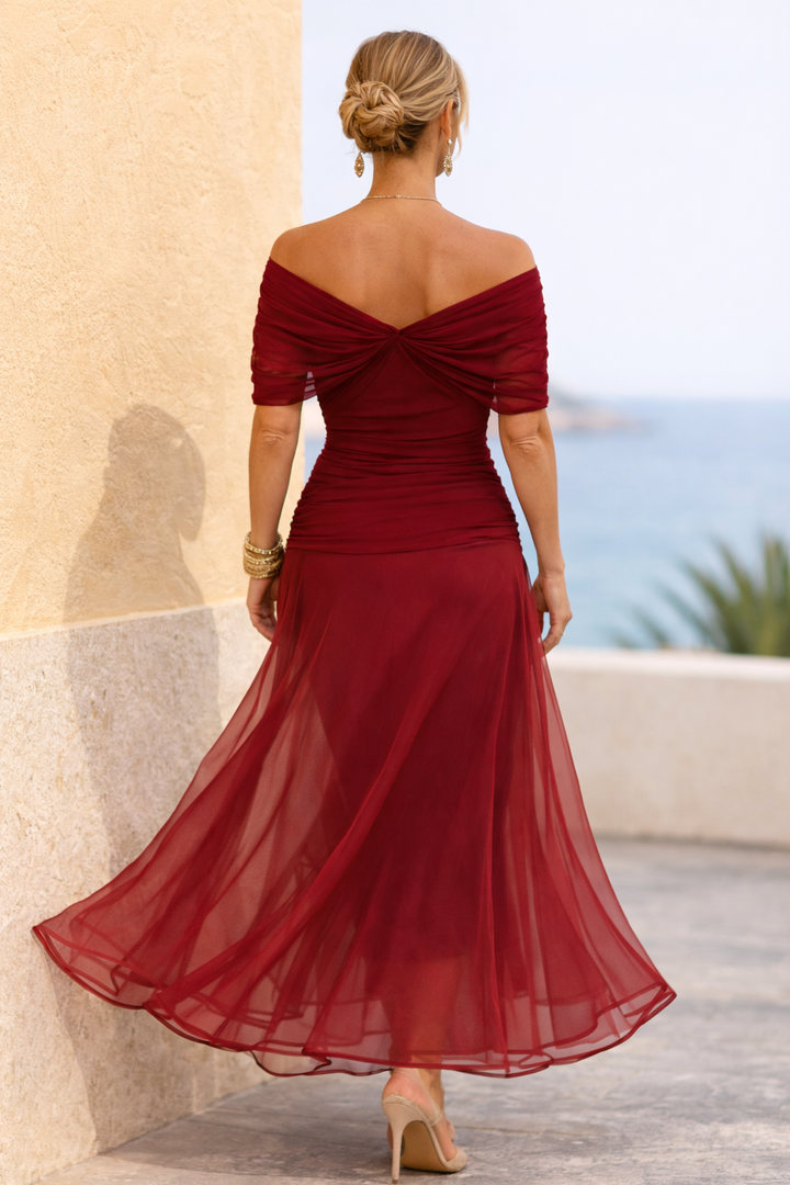 MARELLA | Vestido Maxi Escote en V