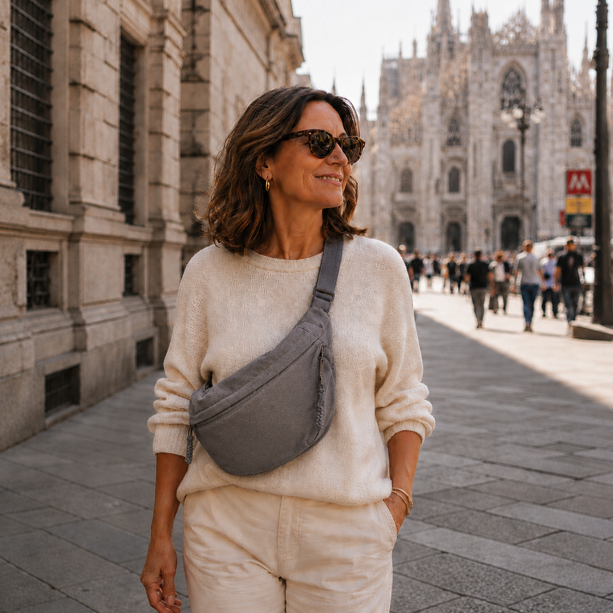 Rossella | Bolso de Hombro Gris
