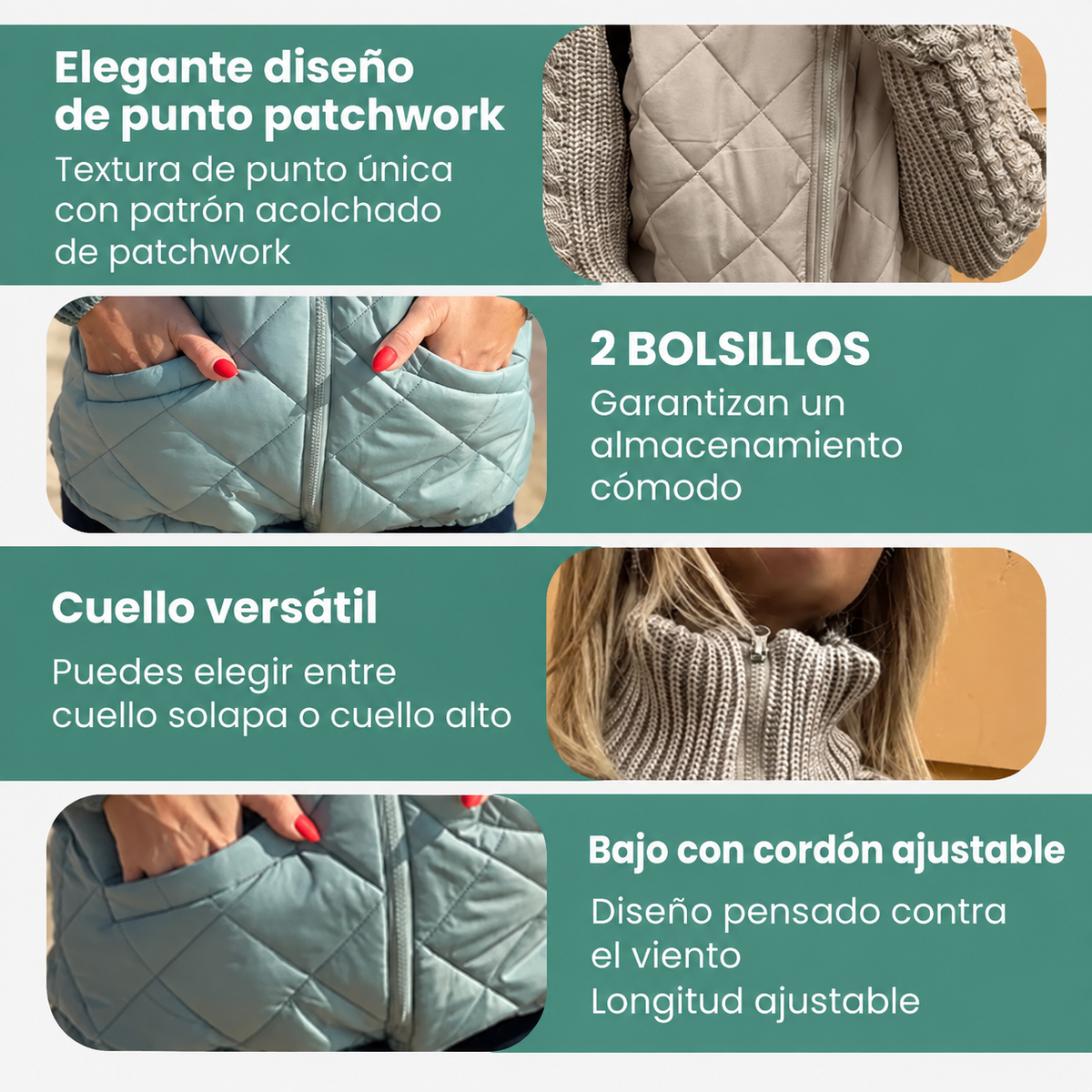Martina | Chaqueta acolchada de punto