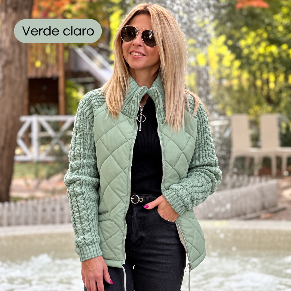 Martina | Chaqueta acolchada de punto