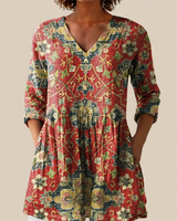 Wren | Blusa amplia con diseño vibrante