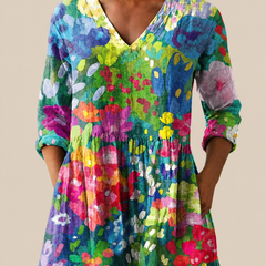 Eden | Blusa Oversize con Estampado Vibrante