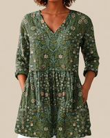 Skye | Blusa larga con estampado vibrante