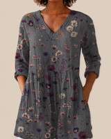 Kira | Blusa oversize con estampado vibrante