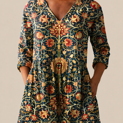 Liora | Blusa Amplia con Estampado Vibrante