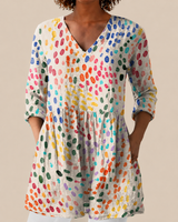 Noelle | Blusa oversize con diseño vibrante