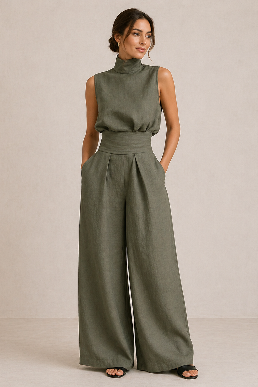 ZIRELLA | Conjunto Minimalista Completo con Pantalones Amplios