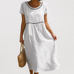 Livia | Vestido Bordado - Blanco