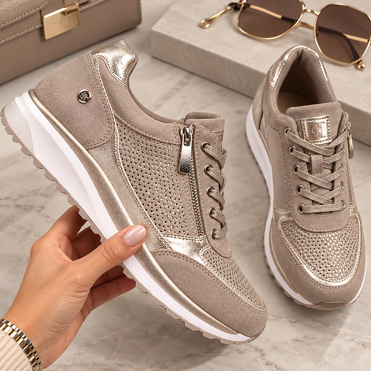 Martina | Zapatillas con Cremallera