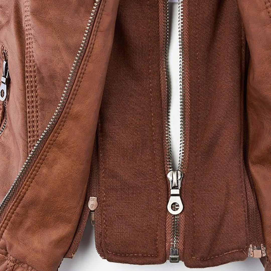 Monika | chaqueta de piel vegana