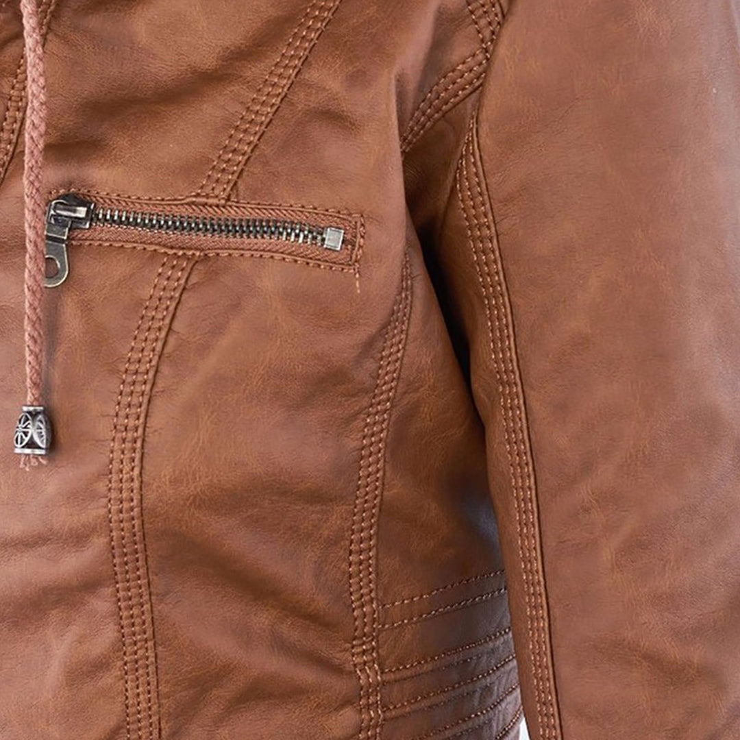 Monika | chaqueta de piel vegana