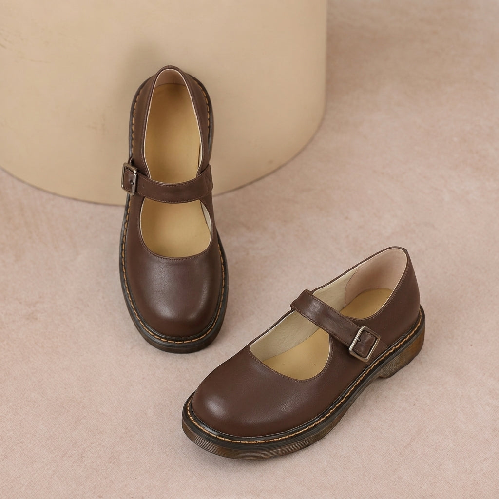 Alondra | Zapato Mary Jane de Suela Gruesa