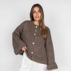 Milagros | Cárdigan Oversize de Manga Suave